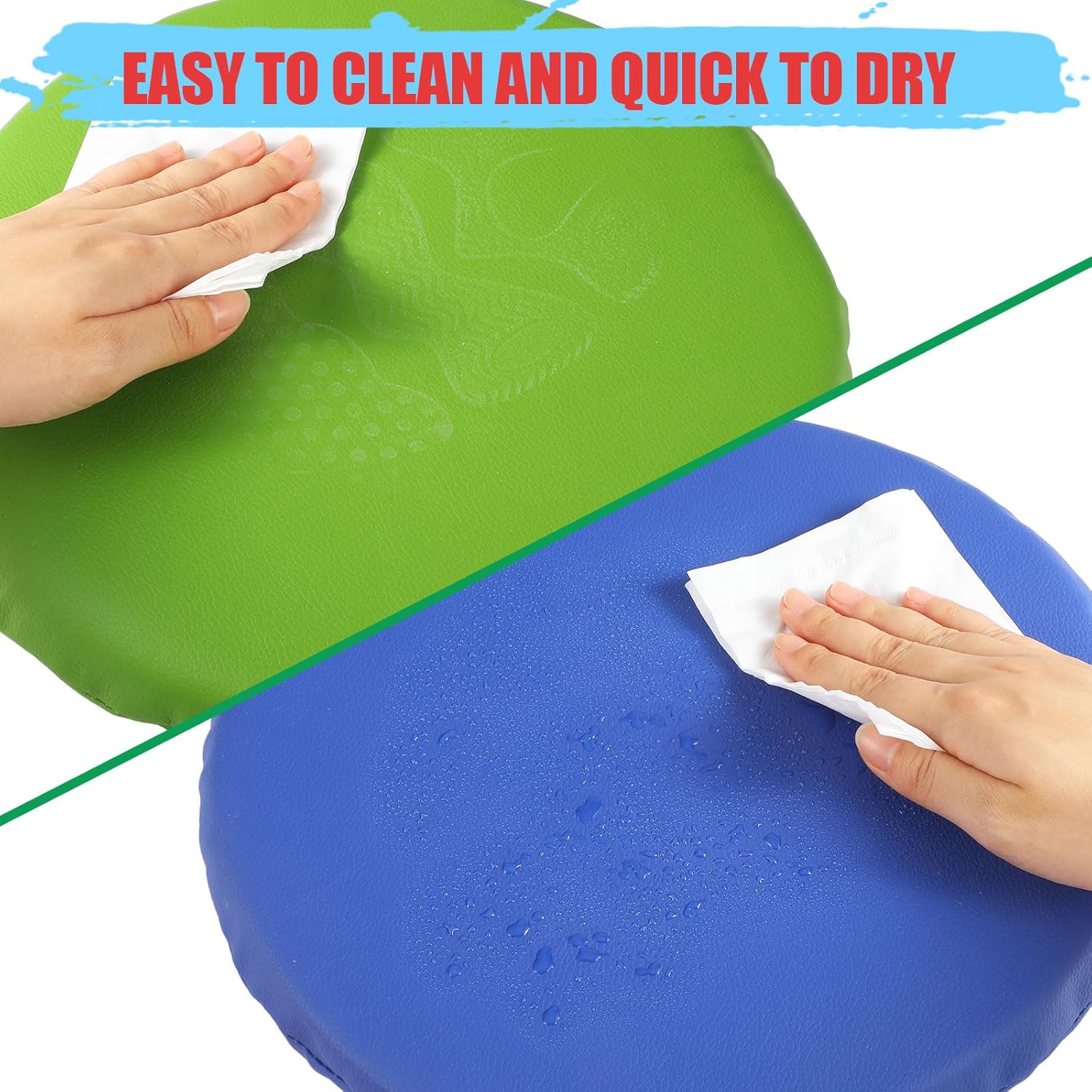 Boao 6 Pcs 12 Inch Floor Cushions for Classroom Flexible Seating Round Floor Cushions Soft Colorful Seat Pillow Suit for Kindergarten Elementary Preschool Yoga Seats Chair Furniture Accessories - Image 3
